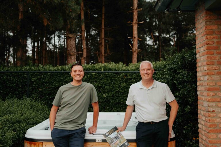 Opname bij een poolhouse van Timbera